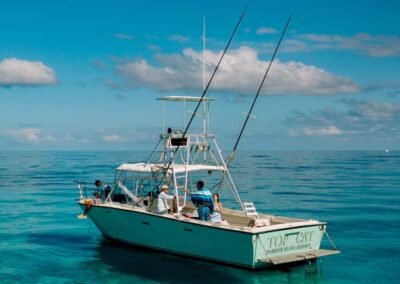 An image of the Top Cat. The Ocean Fox diving boat.